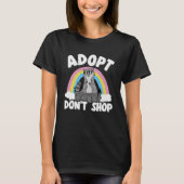 Adoptez Don't Shop Rainbow Raccoon Pullover Sweat  (Devant)