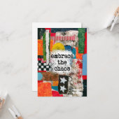 Adoptez La Carte De Voeux Du Chaos (Devant/Arrière en situation)