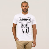 ADOPTEZ l'adoption de T-shirts de chat (Devant entier)