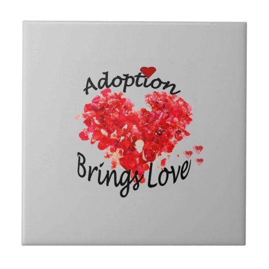 Adoptie Brings Love Tile Tegeltje (Voorkant)