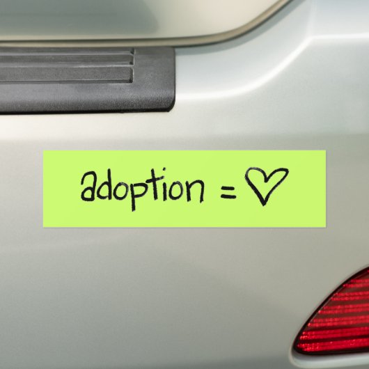 adoptie bumpersticker (Op auto)