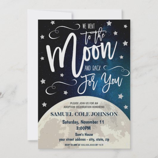 Adoptie Feest Uitnodiging (Voorkant)