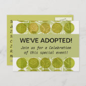 ADOPTIE feestuitnodigingen Uitnodiging Briefkaart (Voorkant / Achterkant)