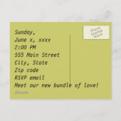 ADOPTIE feestuitnodigingen Uitnodiging Briefkaart (Achterkant)