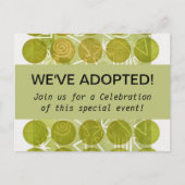 ADOPTIE feestuitnodigingen Uitnodiging Briefkaart (Voorkant)