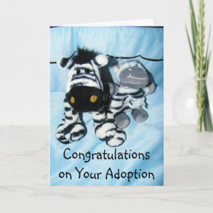 "ADOPTIE" FELICITATIES AAN U EN UW FAMILIE KAART