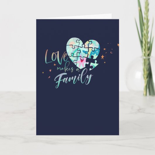 adoptie felicitatiewenskaart kaart (Voorkant)