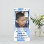 adoptie fotokaart aankondiging (Staand voorkant)