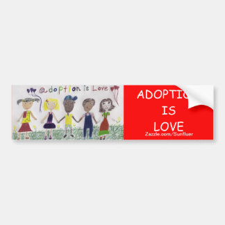 Adoptie is liefde - Bumpersticker -