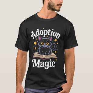 Adoptie Magie Kat Boek Liefhebber T-shirt