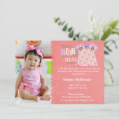 Adoptie meisje aankondiging (Staand voorkant)