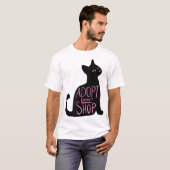 adoptie niet winkelen Katze T-shirt (Voorkant volledig)