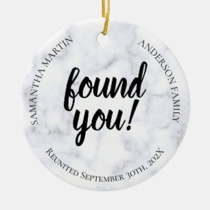 Adoptie reunion keramisch sieraadje ornament