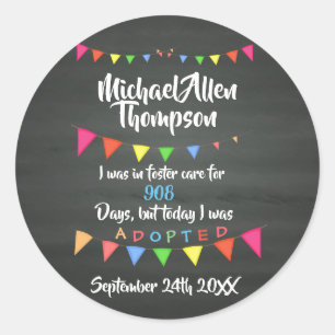 Adoptie van Foster Care Stickers Party