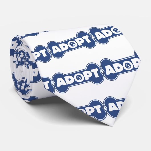 adoptie van honden en katten adopteren stropdas (Opgerold)