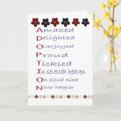 Adoptie-wenskaart Kaart (Gele Bloem)