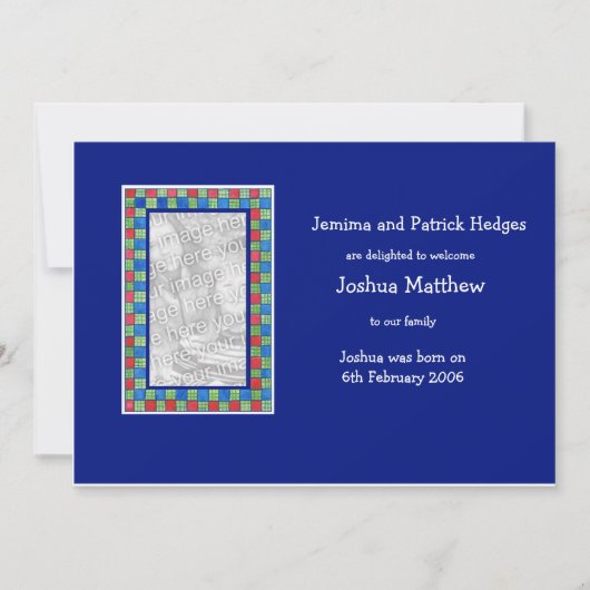  adoptieaankondiging fotokaart aankondiging (Voorkant)