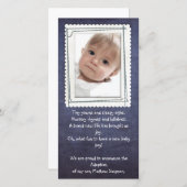 adoptieaankondiging-fotokaart aankondiging (Voorkant / Achterkant)