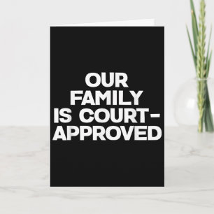 Adoptieaankondigingsdag Familie Goedgekeurd Kaart