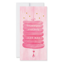 Adoptiekaart Roze - Een Eeuwige Familie Lampion