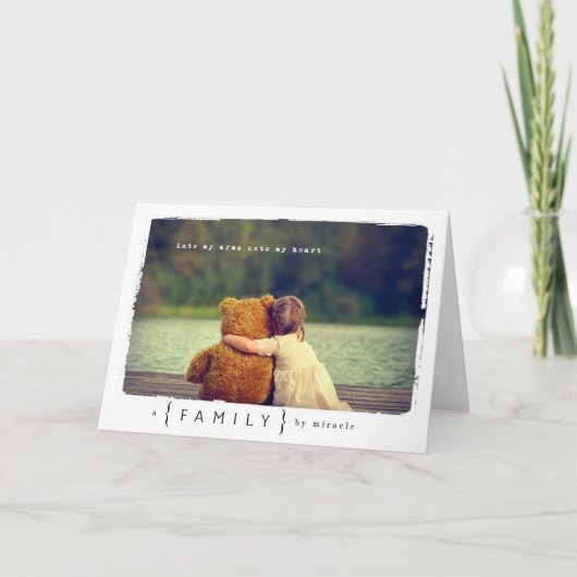 Adoptiemeisje Kaart (Voorkant)