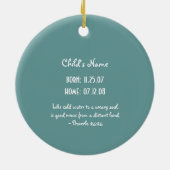 Adoption Angel Ornament (Achterkant)