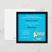 Adoption Baby shower Boy Kaart (Voorkant / Achterkant)