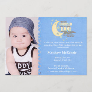 Adoption Boy Faire-part
