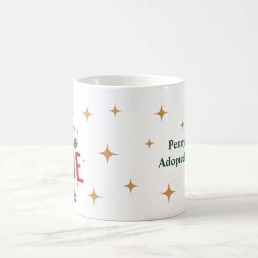 Adoption Celebration Cadeau de Noël Mug (Centre)