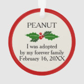 Adoption d'animaux | Photo personnalisée (dos)