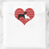 Adoption de chien secourir autocollant de coeur ca (Sac)