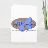 Adoption Félicitations Carte de voeux (Dos)