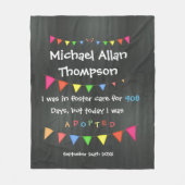 Adoption From Foster Care Custom Fleece Blanket Deken (Voorkant)