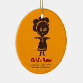 Adoption Love Girl Photo Ornament (Rechts)