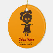 Adoption Love Girl Photo Ornament (Links)