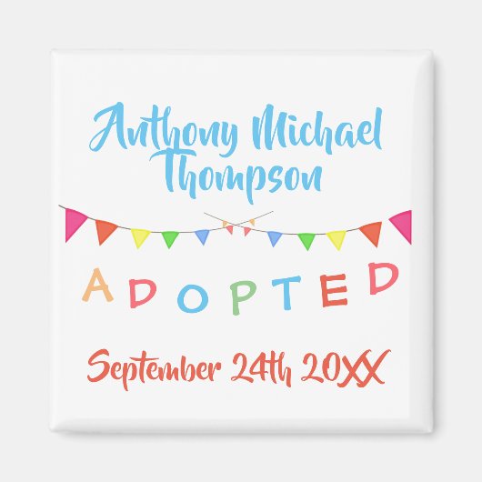Adoption par Foster Care Party Magnet (Devant)
