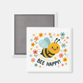 Adorable Abee Happy Carré Magnet (Recto/Verso)