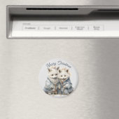 Adorable Aimant de vacances de Renard Artique (In Situ (Lave-vaisselle))