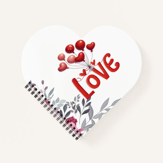 Adorable "Amour" Chiot Carnet Spiral (Devant)