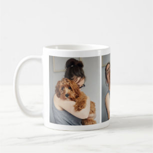 Adorable Amoureux des chiens Photo Collage Mug