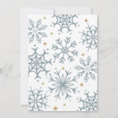 Adorable Animaux d'hiver Baby shower Invitation (Dos)