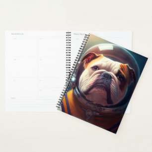 Adorable astronaute de Bulldog