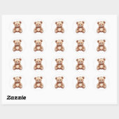 adorable autocollant ours en peluche (Feuille)