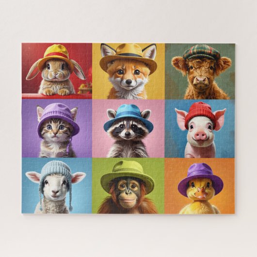 Adorable Baby Animals Puzzle Legpuzzel (Horizontaal)