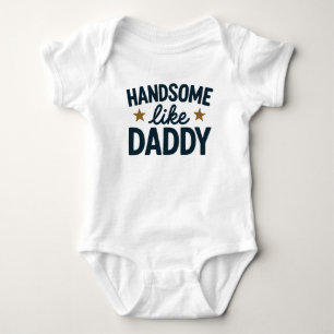 Adorable baby body met vadershumor  romper