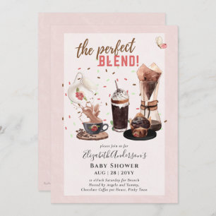 Adorable Baby shower de café Brunch Invitation