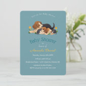 Adorable Baby shower de chien Invitation (Debout devant)