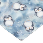 Adorable Baby shower d'hiver de pingouin nappe (Angle)