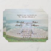 Adorable Beach Wedding Invitation (Devant / Derrière)