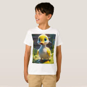 Adorable Bébé Canard Imprimé T-shirt pour enfants (Devant entier)